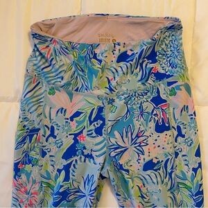 Lilly Pulitzer Blue and Green Patterned Leggings